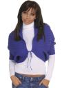 Bolero albastru cu maneca scurta Z-08/09