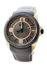 Lee Cooper LC-29G-B Men's leather strap watch