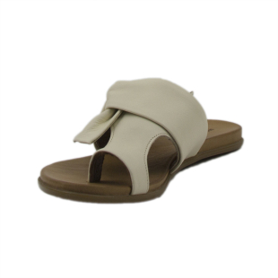 Papuci de damă din piele naturală de culoare bej KIRA162BEIGE