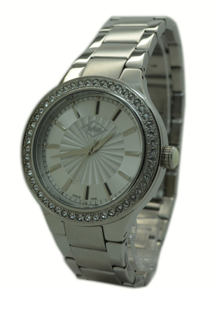 Сребрист дамски часовник с кристали Swarovski Lee Cooper LC-1405D