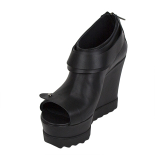 Women's summer black colour boots 33712