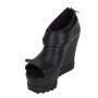 Women's summer black colour boots 33712