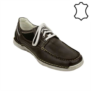 Men's moccasins made of genuine leather in brown JOSEF SEIBEL 21249