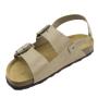 Дамски сандали с анатомична подметка в светло кафяв цвят M15-21-121BEIGE