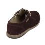 Men's burgundy suede leather shoes 33170