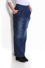 Long denim skirt with front pockets Avangard