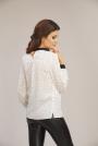 Elegant women's polka dot blouse with collar 81834-230-900