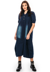 Wide denim dress oversize model Avangard