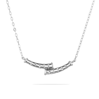 Colie din argint cu zirconii XH1680N Swan