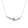 Silver necklace with zircons XH1680N Swan