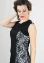 Black dress with white with lace sides RUMENA