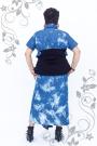 Maxi set of top, bolero denim and skirt Ilina Fashion
