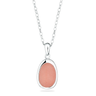 Silver Necklace with cream colour onix GL1347CN Swan