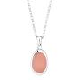 Silver Necklace with cream colour onix GL1347CN Swan