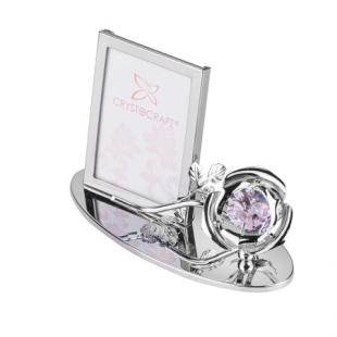 Статуетка рамка за снимка с декорация кристали Swarovski RY085
