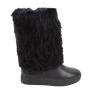 Women's black nappa leather boots 32804