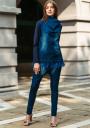 Women's tunic suit and trousers with denim front Avangard
