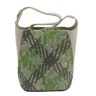 Women's daily bag in green color 885-38