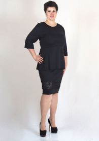 Blouse with peplum effect and  Skirt with elastic waist BF RUMENA maxi