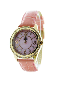 Ceas elegant dama cu cristale si curea din piele Kappa KP-1409L-C