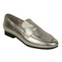 Women's moccasins elegant model low heel natural leather color gold KARLA01GOLD