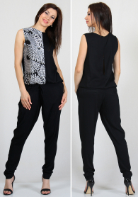 Top with attractive decorand trousers  RUMENA