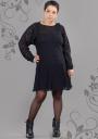 Рокля с болеро за макси дами от дантела Ilina fashion