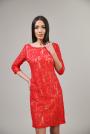 Elegant Red Lace Dress 71832-670