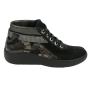 Women's hi top black leather trainers 32675