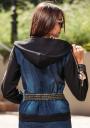 Women's denim jacket with a hood and decoration Avangard