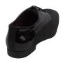 Women's black leather shoes 32940