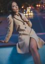 Elegant coat in camel color 1000