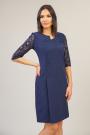 Rochie elegantă în albastru închis 71902-472