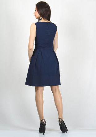 Rochie elegantă de culoare albastră RUMENA