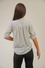 Cămașă albă elegantă cu buline 82302-131