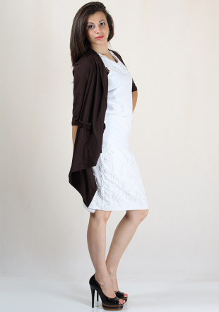 Asymmetric elegant cardigan with pockets RUMENA 