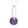 Silver Earrings with cat's eye GL0599N Swan
