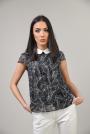 Women's blouse with lace and collar 82104-171