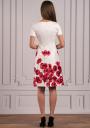 Women's formal dress in right poppies Avangard