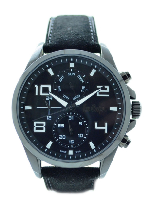Мъжки елегантен часовник с велурена каишка Lee Cooper LC-22G-E