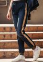 Women's sports jeans with side edging Avangard