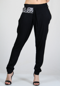 Cotton trousers with attractive element RUMENA