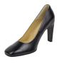 Women's shoes high heel 7 cm black leather 19005-01