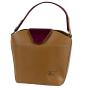 Elegant women's bag brown eco leather 757-11