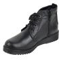 Women's clark shoes black with ties and zipper