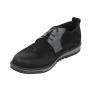 Men's black and grey nubuck leather shoes 32191
