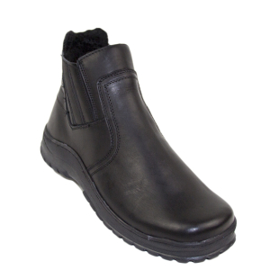 Черни мъжки боти с хастар 056BLACK
