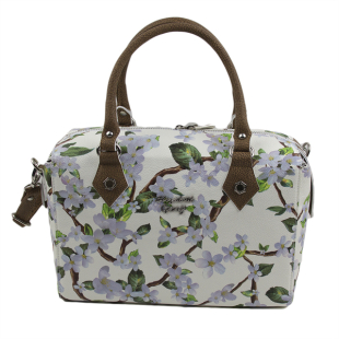 Women's casual bag with brown handles 840-24