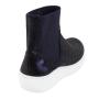 Ladies blue boots with elastics 32818