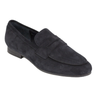 Women's suede moccasins elegant black model low heel genuine leather KARLA01VELUR